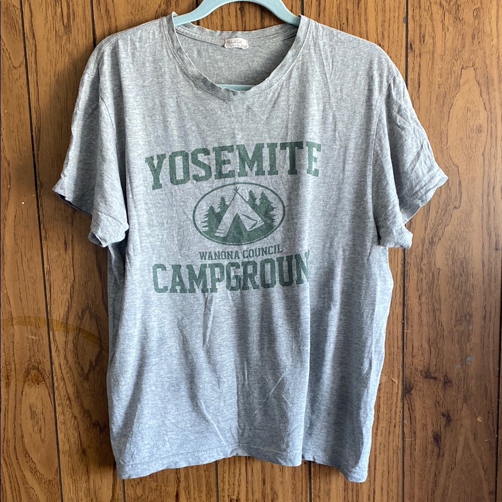 Brandy Melville Heather Gray Yosemite Tee Y2K OS